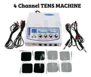 Electrotherapy 4 Channel Tens Unit Therapy Unit Self Adhesive/ Sticky Pads
