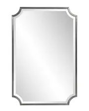 Howard Elliott Hastings Brushed Titanium Shield Mirror