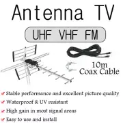 Outdoor Amplifier Booster Digital TV Antenna Aerial UHF VHF FM AUSTRALIAN Signal