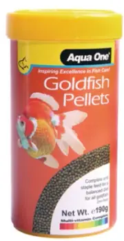 Aqua One Goldfish Pellet Food 2mm 190g (26032)