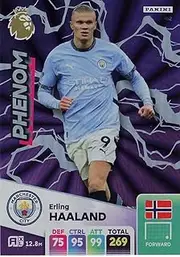 Panini Premier League 2024 2025 Erling Haaland Phenom Trading Card