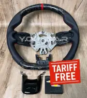 NO TARIFF FORGED CARBON Leather Steering Wheel for MINI F54 F55 F56 F57 F60 21+ (for: Mini)