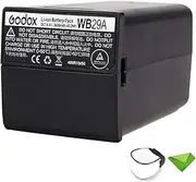 Godox WB29 WB29A Battery for Godox AD200 AD200Pro AD300 Pro Flash, DC 14.4V 3000mAh 41.76Wh Lithium Battery Power Pack (Upgrade Version of WB29 Battery)