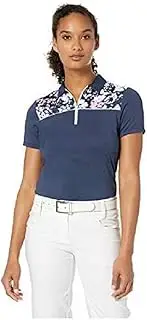 Callaway Women's 1/4-Zip Floral Camo Polo, Womens, CGKS9058