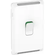Clipsal P3041D45XW 45 Amp 1 Gang Double Pole PRO Series Vertical Internal Cooker Isolation Rocker Switch White