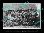 OLD LARGE HISTORIC AUSTRALIAN WOOL & SHEARING PHOTO TUMBY BAY SHEARERS c1890