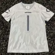 NFL Team Apparel Justin Fields Girls Jersey L 10-12 White Chicago Bears Glitter