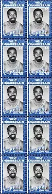 WILT CHAMBERLAIN BASKETBALL LEGEND MINT VIGNETTE STAMP STRIP OF 10 #2