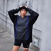 在飛比找蝦皮商城優惠-NIKE SB SWEATER 黑藍 拼色 條紋 大勾 大L