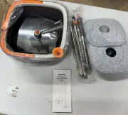 BOMIDI Spin Mop and Bucket System, Includes Dual Compartment Mop Bucket M-16