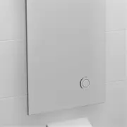 Caroma Invisi II Large Single Flush Bottom Push Access Panel Stainless Steel
