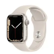 Apple Watch Series 7 GPS 41mm/45mm Starlight Aluminum Case with SportBand CNSHIP