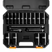 17 PC, 1/2 Inch Drive SAE Deep Impact Socket Set, SAE Size(3/8”-1-1/4&#822
