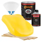 HOT ROD FLATZ BOSS Yellow Quart Kit URETHANE Flat Auto Car Paint Kit