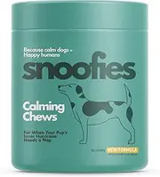 Snoofies Calming Chews for Dogs Enhance Composure & Relaxation for Everyday Stress & Separation – Chicken Flavor, 60 Count