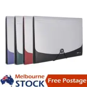 Deli A4 Document Case Expanding File Organiser Folder Storage Booklet Holder AU
