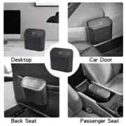 NEW Portable HANGING black Mini CAR TRASH CAN Garbage Waterproof Leakproof