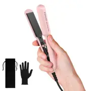 Mini Flat Iron, 1.5 Inch Wider Plate, Ceramic Mini Hair Straightener for Shor...