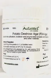 Potato Dextrose Agar, Dehydrated, PDA Medium Powder, For Yeast Fungi Growth 100g