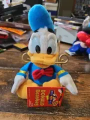 Mattel Donald Beanbag Plush 8-9 inch High, Disney, Donald Duck