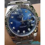 勞力士 126334G ROLEX 藍面 原鑽時標 DATEJUST