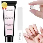 MUSILAN Solid Nail Glue Gel,15G Super Strong Nail Glue for Press on Nails LED...
