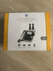 AT&T Home Phone Corded / Cordless 2 Handset Answering System CL84202 DECT 6.0