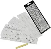 Vaguelly 6Pcs Piano Key Stickers for Key Electronic Keyboards Transparent Removable Decals for Easy Piano Learning Lightweight Durable Design for Beginners