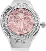 [LIFKOME] Ring Watch Chic Rings Black Pocket Watch Chain Digital Watch Finger Ring for Women Watch Women Watches Wrist Antique Finger Watch Stopwatch Watch Band Glow White Zinc Alloy