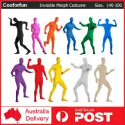 Invisible Morph Zentai Suit Men's Women's Spandex Christmas Open Face Costume