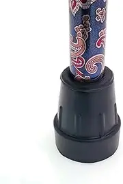 Lifeswonderful - Qty: 4X 16mm Heavy Duty Rubber Ferrules Tips for Walking Sticks Crutches Zimmer Frames - Black