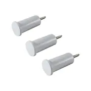 Adoored White Bino Stud Wall Hook - 3 Pack