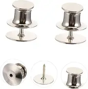 LALAFINA 150 Sets Flat Top Buckle Flat Pin Back Metal Ties Clutch Pin Back Clutch Tie Tack Butterfly Clutch Pin Tie Tack Pin Backers Clasp Pin Back Pin Backings Jewelry Face Copper Enamel