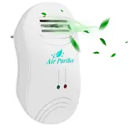 Ionizer Air Purifier For Home Negative Ion Generator Air Cleaner Remove Formaldehyde Smoke Dust Purification Home Room Deodorizer Eu Plug White