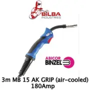 Binzel MB 15 AK Grip 3m Mig Gun/Torch (Air Cooled)