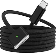STOUCHI 140W USB C Mag-Safe 3 Cable USB Type C to Mag Safe 3 Charging Cable Compatible with MacBook Pro 2023(M2,14/16inch)/2021(M1), MacBook Air 2024(M3,13/15 inch)/M4 2025 Nylon Braided 2M/Black