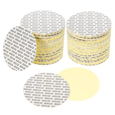 120Pcs 83mm/3.27" Adhesive Round PS Pressure Sensitive Seals Black Text, White