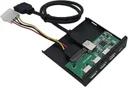 33S50-RTK Card Reader Media Type-C Dual USB 3.0 Port Hub Dashboard PC Front Panel with USB Power Cable Multicolor317 One Size