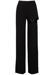 Nafsika Skourti Naughty Cut-out Straight-leg Trousers - Black - 14 14