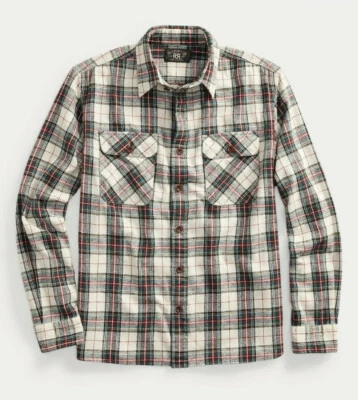 RRL Double RL Ralph Lauren Vintage Men’s XL Plaid Cotton Workshirt MSRP $269