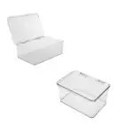 Large Stackable Storage Box Heavy Duty Plastic Tub Storage Box Large With Lid