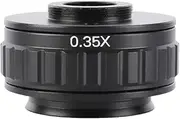 Aswalling C Mount Adapters Lens 0.35X CCD for Trinocular Stereo Microscope Camera 38MM Interface Increased Field of Vision
