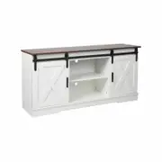 Levede TV Cabinet Entertainment Unit Stand Wooden Table Sliding Barn Door