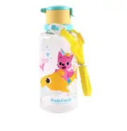 Pinkfong Baby Shark Family Straw Water Bottle With Strap Kids Baby BPA FREE