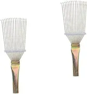 Ipetboom Pcs Horse Grooming Brush Metal Rake for Cattle Pet Hair Removal Tool Grooming Rake Brush for Horses