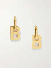 [Balenciaga] Balenciaga - Xl Gold-tone Earrings - One size One size Gold