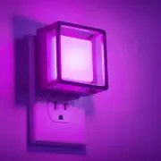 Purple Night Lights [2 Pack], Dusk to Dawn Sensor, Adjustable Brightness