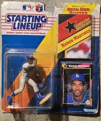 Vintage 1992 Starting Lineup MLB Baseball Action Figure Ramon Martinez Poster