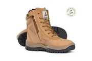 Mongrel Mens High Leg ZipSider Safety Work Boots 251050 - Wheat