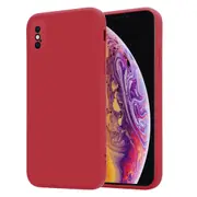 MCC iPhone X Xs Soft Liquid Silicone Shockproof Case Cover Apple iPhoneX [Red]